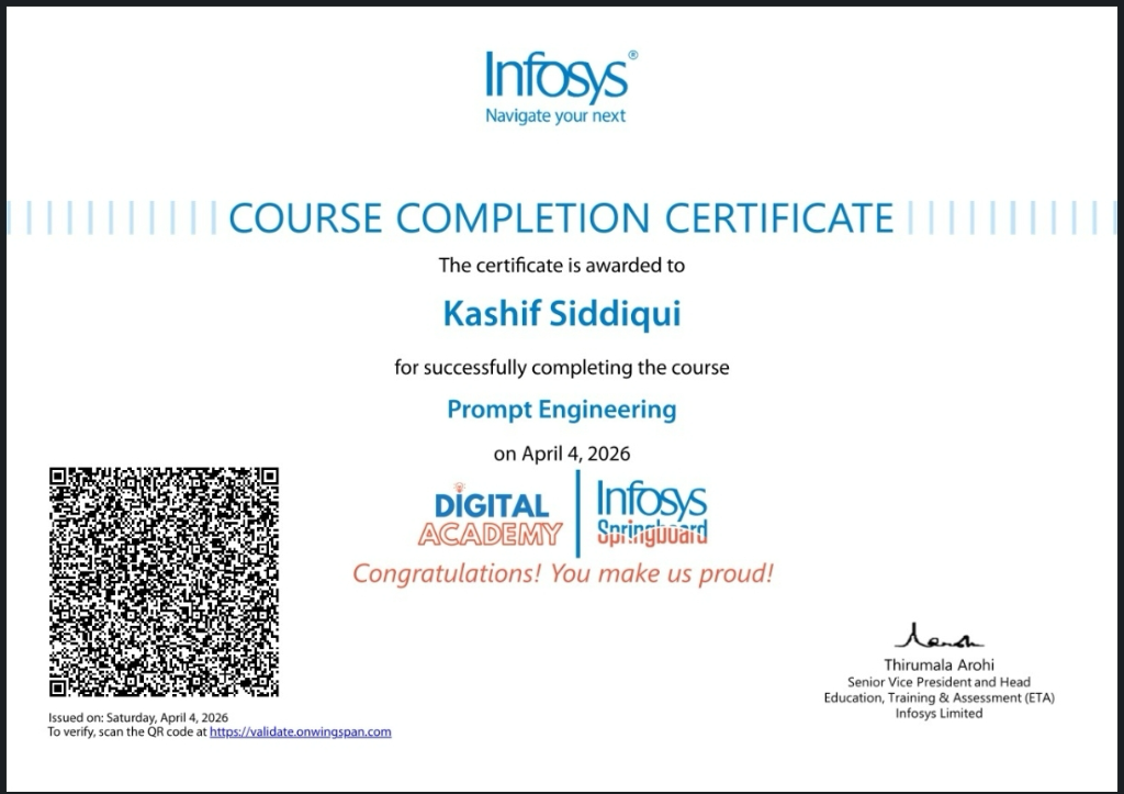 Prompt Engineering Certificate Thumbnail