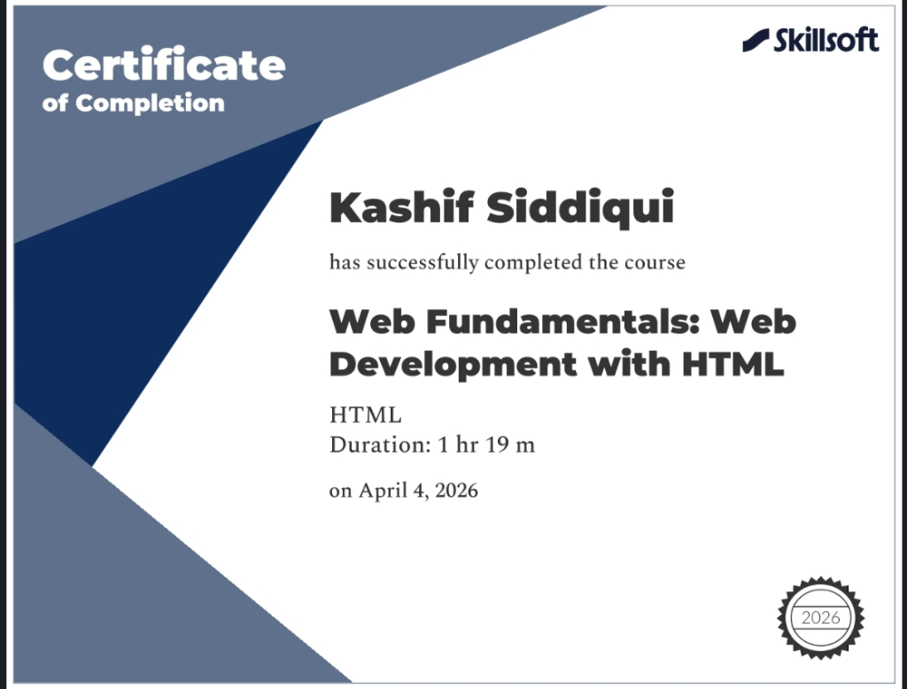 Web Fundamentals Certificate Thumbnail